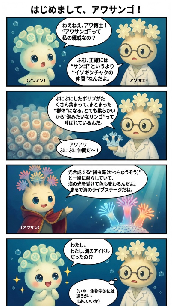 アワサンゴ4コマ漫画